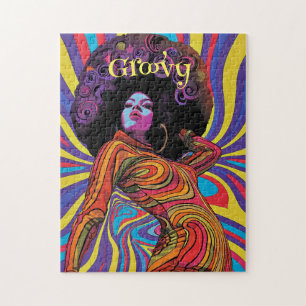 Groovy Retro Jigsee Quebra-cabeça