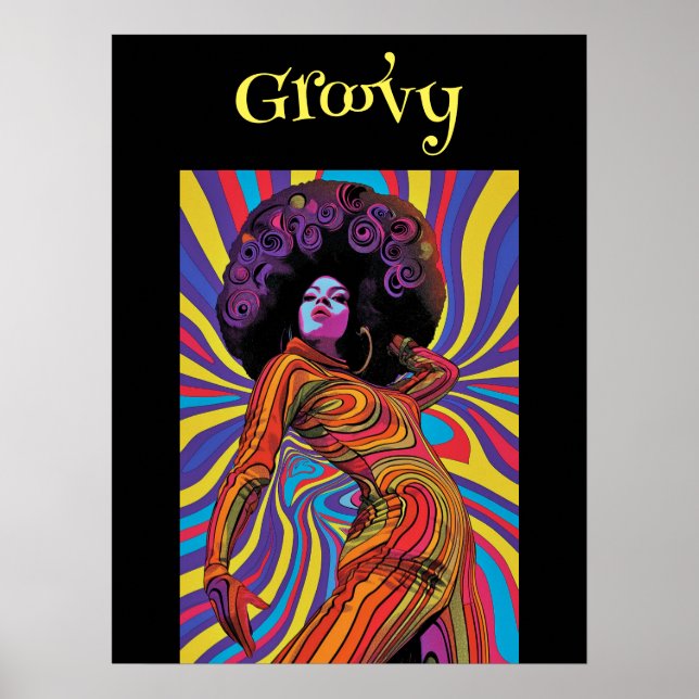Groovy Retro Poster (Frente)