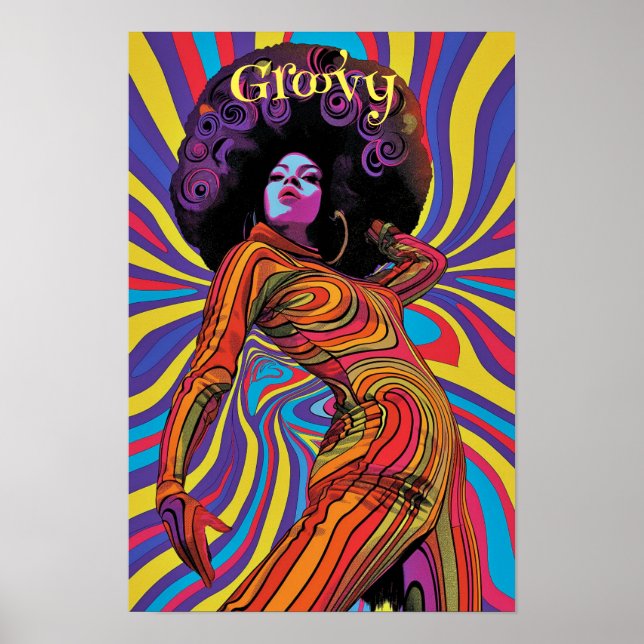 Groovy Retro Poster (Frente)