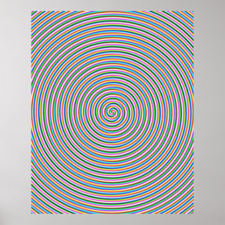 Groovy Spiral Impressão