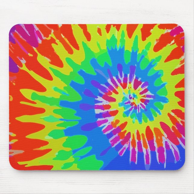 Groovy Tie-Dye Mousepad (Frente)