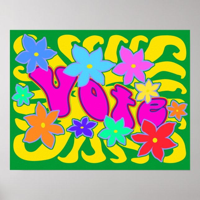 Groovy Vote Poster (Frente)