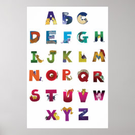 Grotke Alphabet Cats Poster