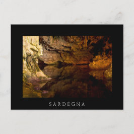 Grotto de Netuno, Sardenha — cartão postal preto