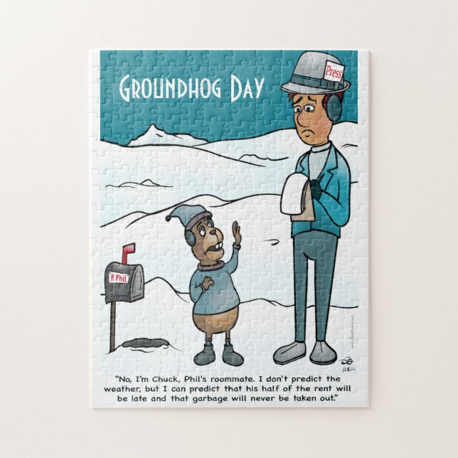 Groundhog Day Jigsera Quebra-cabeça (Vertical)