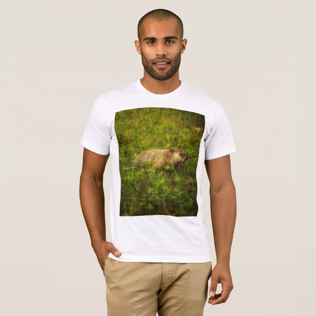 Groundhog em camiseta de campo (Frente Completa)