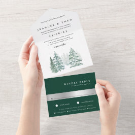 Grove de Madeira | Casamento De Aquarela De Invern