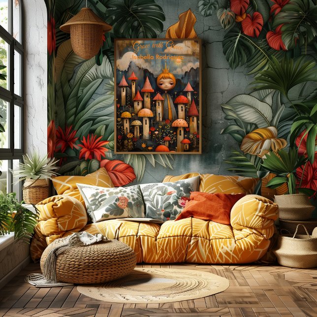 Grow with Grace - Póster Inspirador para Niños (Criador carregado)