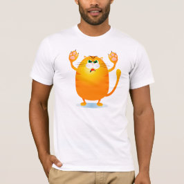 Grr! Gato engraçado de desenho animado, t-shirt