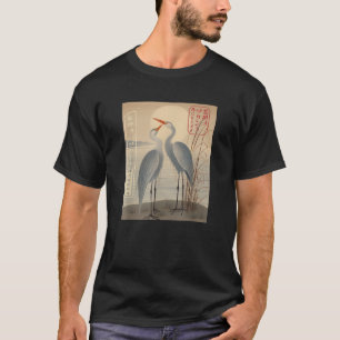 Gruas de dieta ukiyo e camiseta japonesa