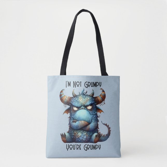 Grumpy Monster Tote Bag (Frente)