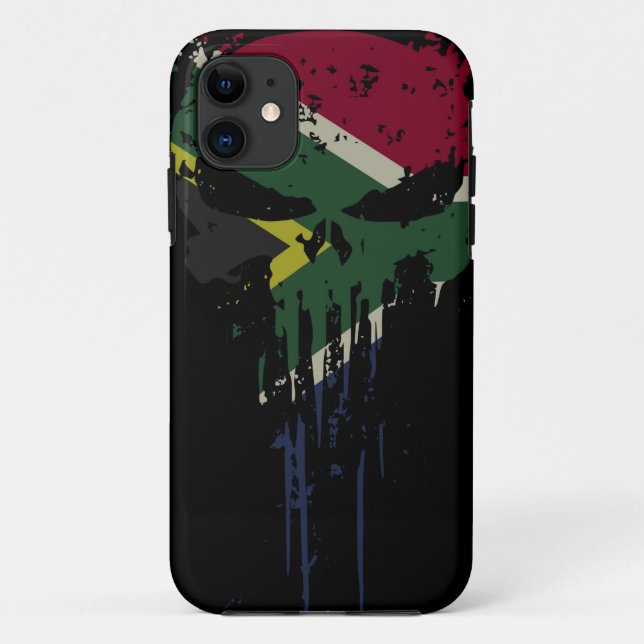 Grunge Africa skull Case-Mate capas de iphone (Verso)