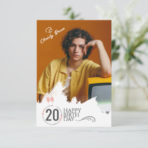 Grunge   Cartão de Aniversário Personalizado para 