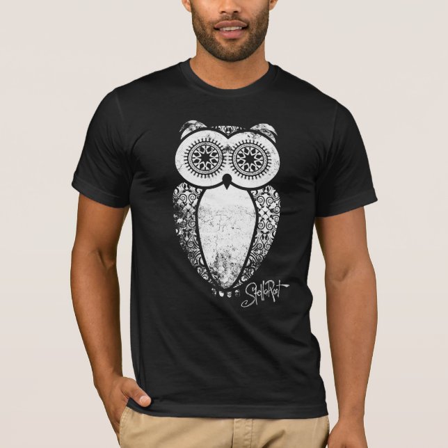 Grunge do branco da camisa de Stella Hootie (Frente)