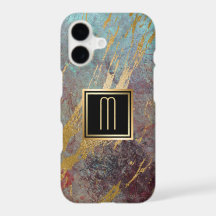 Grunge e Monograma Dourado