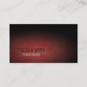Grunge Escuro do Cartão de visita de Treinador de 