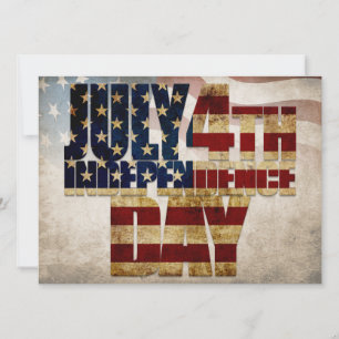 Grunge EUA Gráfico de Independência de 4 de Julho