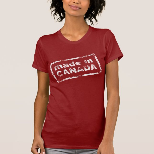 Grunge feito em Canadá - a camisa das mulheres (Frente)