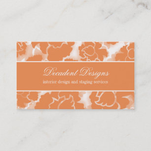 Grunge Floral Decadence Cartão de visita