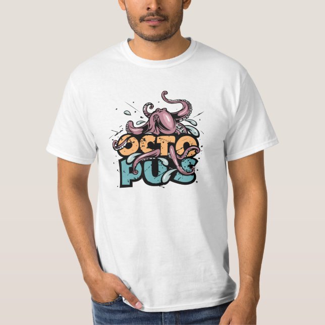 Grunge Octopus T-Shirt (Frente)