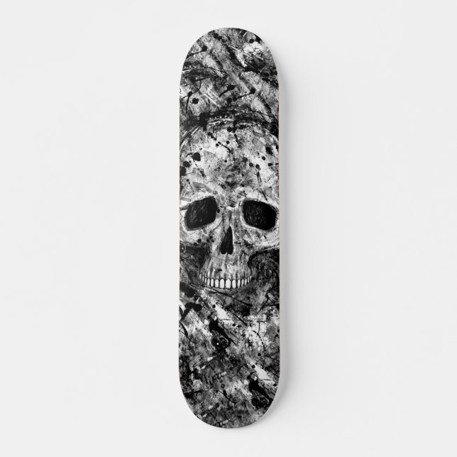 Grunge Skull Skateboard (Frente)