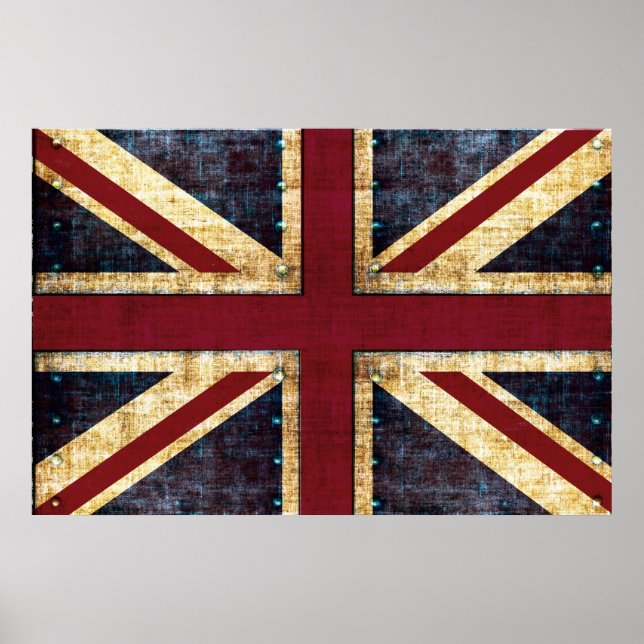 Grunge union jack poster (Frente)