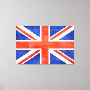 Grunge United Kingdom Flag Canvas Print