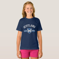 Grunge Vestido Olhe Scotland Flag T-Shirt