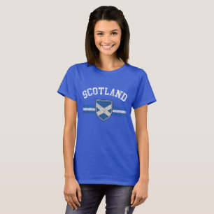 Grunge Vestido Olhe Scotland Flag T-Shirt