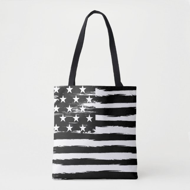 Grungy American Flag Bolsa (Frente)