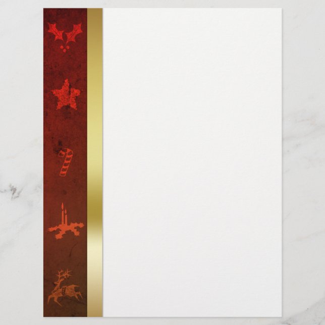 Grungy Vintage Dourado Natal (Frente)