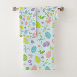 Grupo colorido de toalha do teste padrão | do