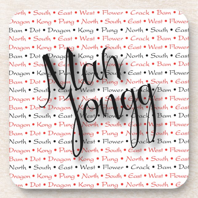 Grupo da porta copos do Mah Jongg (Frente)