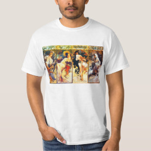 Grupo das estações o ò pelo t-shirt de Mucha