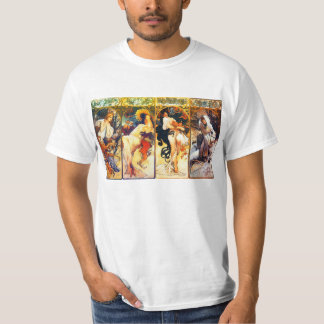 Grupo das estações o ò pelo t-shirt de Mucha