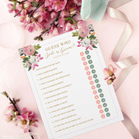 Grupo de Noivas Florais Rosa-Rosa para Jogo do Chá