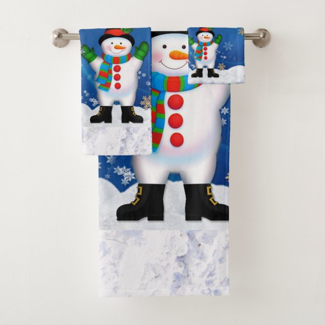 Grupo de toalha do banheiro de Papai Noel e de (Insitu)