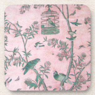 Grupo floral chinês da porta copos da bebida do