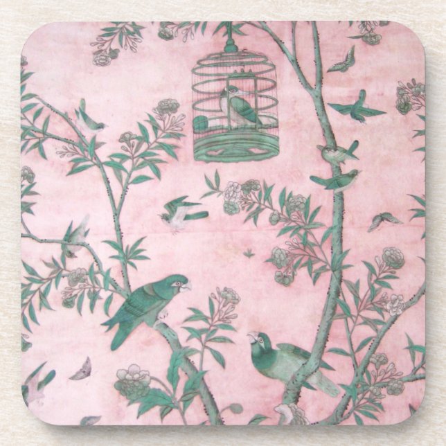 Grupo floral chinês da porta copos da bebida do (Frente)