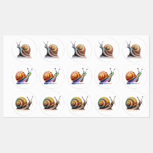 Grupo Motivacional de 3 Adesivos de Caracol Difere