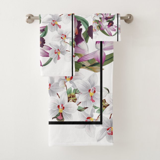 Grupo roxo branco de toalha de banho da listra das (Insitu)