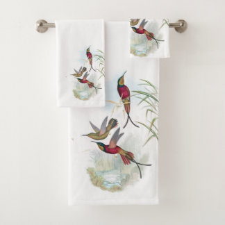 Grupo vermelho de toalha de banho dos animais