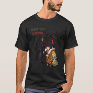 Gruss Vom Krampus Camisa de Demônio de Natal Germâ