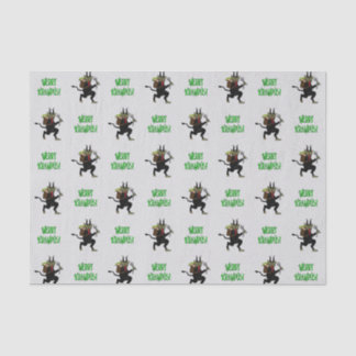 Gruss vom Krampus Feliz Krampus Papel de Tecido