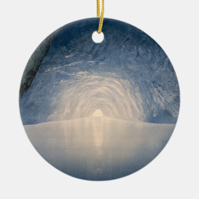 Gruta azul, ilha ornamento de Capri, Italia (Frente)