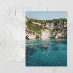 Grutas de Paxos Grécia Cartão Postal Costeiro (sem