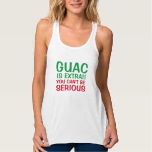 guacamole guac é um tanque de camiseta com design