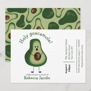 Guacamole sagrado! Convite para Chá de Bebê