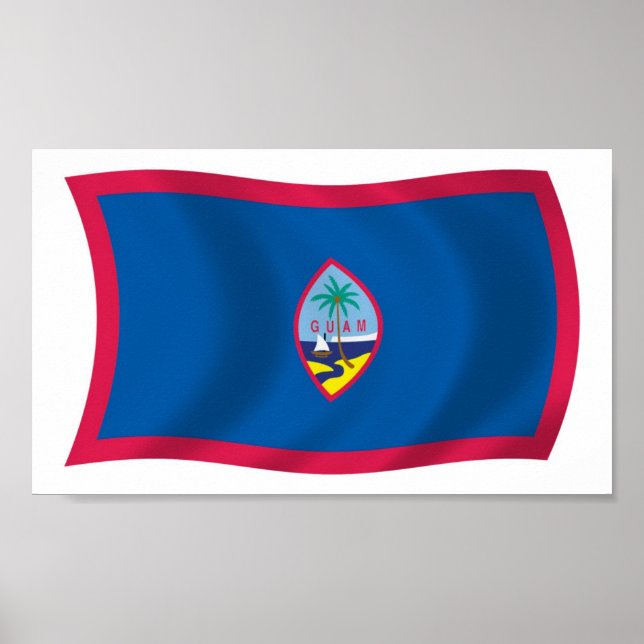 Guam Flag Poster Impressão (Frente)