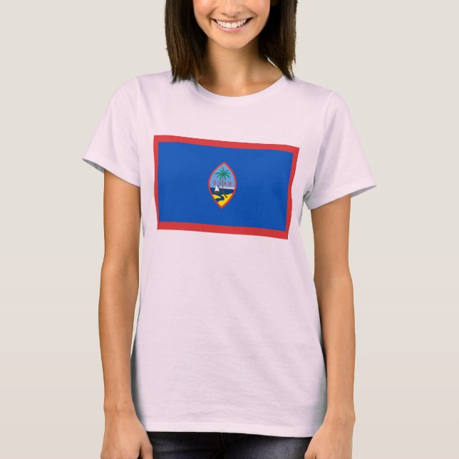 Guam Flag x Map T-Shirt (Frente)